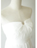Ivory Dense Folded Chiffon Long Wedding Dress
